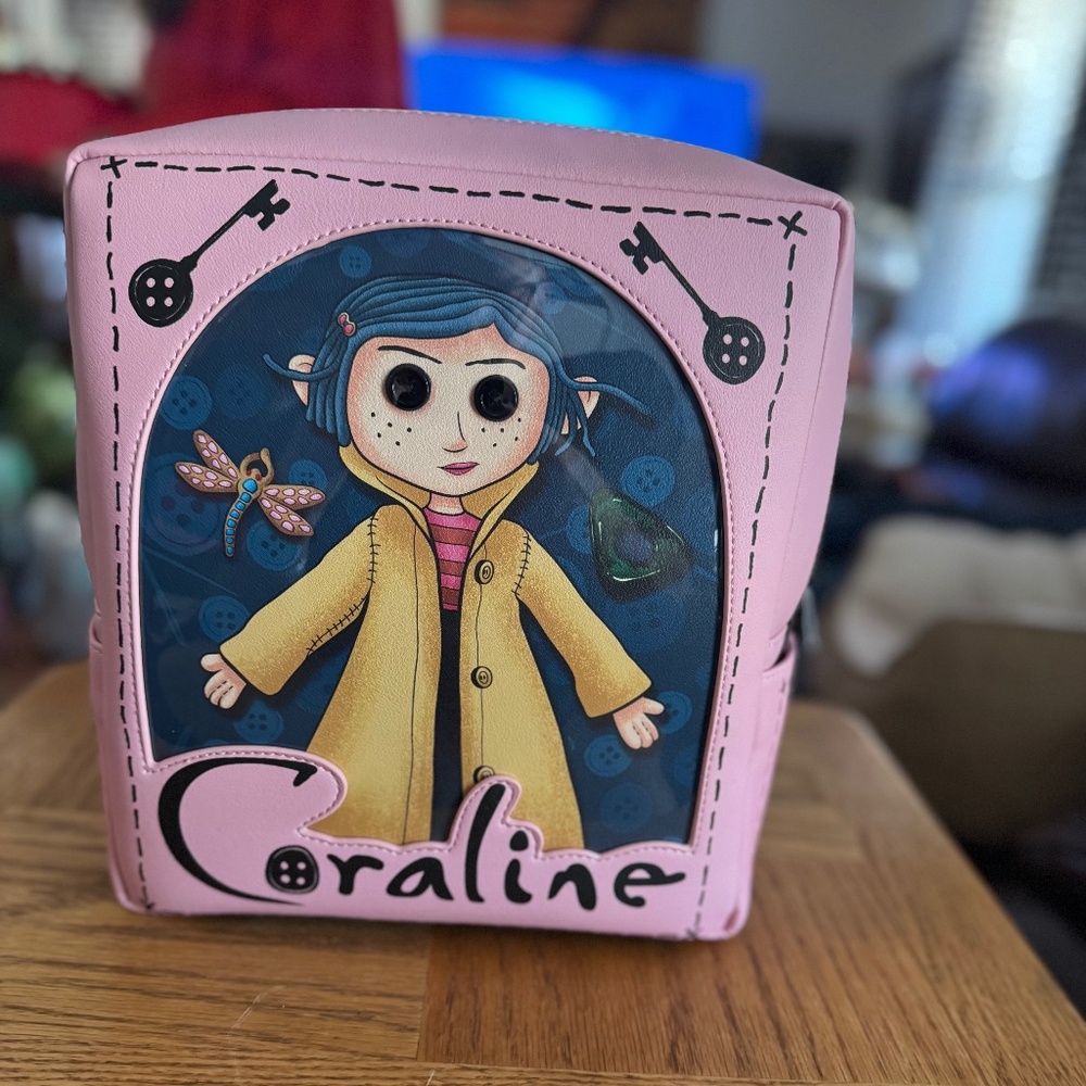 Loungefly Coraline Limited Edition Doll Pink Backpack